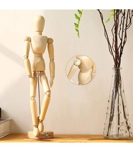 HSOMiD Flexible Wooden Hand Model - 12 Inches, Moveable Joints For Drawing, Art & Decoration - View #10