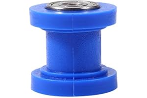 Rouleau de chaîne de tendeur de poulie de 8 mm, guide de roue de tendeur de glisseur de chaîne de Keenso pour le pitou de moto mini vélo Atv(Bleu)