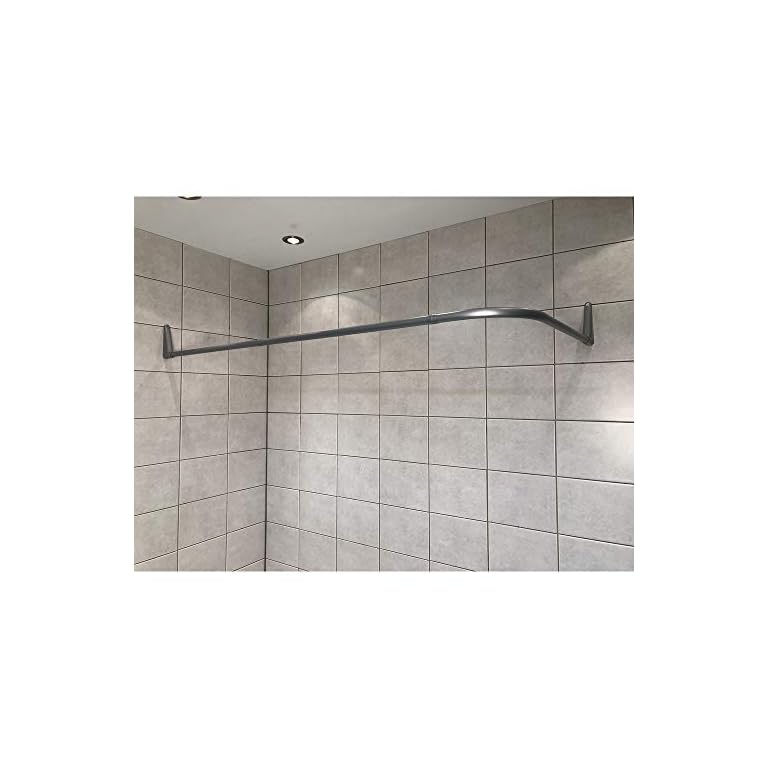 Erica Barra de Cortina de Ducha 70x90/70x160cm; Barra para Fijar en