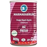 Marmarabirlik Low Salt Brine Black Olive Tin (L) 800 Gr
