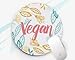 Produktbild Vegan Mousepad Floral Mousepad rund Mauspad rechteckig Mauspad Vegetarisch Mousepad oficce Mauspad, Geschenk Mousepad niedliche Maus Matte RA5005