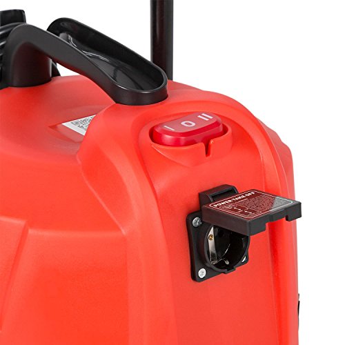 Waldbeck Cyclone • Nass-Trockensauger • Industriesauger • 3-in-1 Sauger • 1200 Watt • IPX4 Schutzklasse • 25 Liter Wassertank • integrierte Steckdose • umfangreiches Zubehör • Blasfunktion •rot - 7
