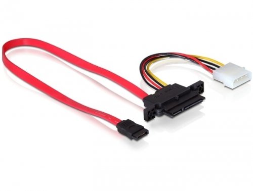 DELOCK Kabel SATA 22pin > 7pin+4pin Power NSS