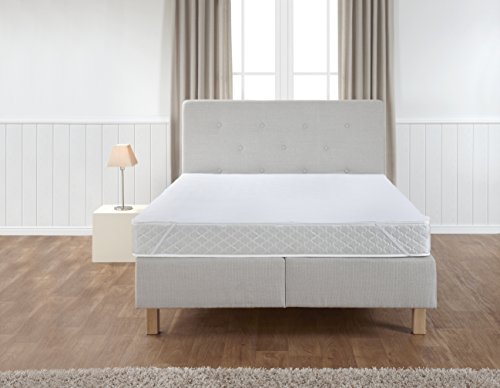 Preisvergleich Produktbild Aminata – Matratzenschoner wasserdicht 180x200 cm atmungsaktiv Baumwolle Molton wasserundurchlässige Matratzenauflage kochfest Eckgummis Anti-Bakteriell Anti-Milben Kopfkissenschoner Matratzenschutz