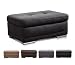 Produktbild CAVADORE Polsterhocker Aniamo / Gepolsterter Hocker als Fußbank / 100 x 43 x 67 / Schwarz