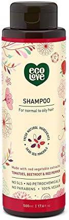 ecoLove - Shampoo Red Collection Tomato, Beetroot & Red Pepper - 17.6 fl. oz.