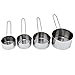 Produktbild Kosma Edelstahl Messbecher | Measuring Cup Set von 4 (mit gravierten Messungen - 60, 80, 125 & 250 ml)