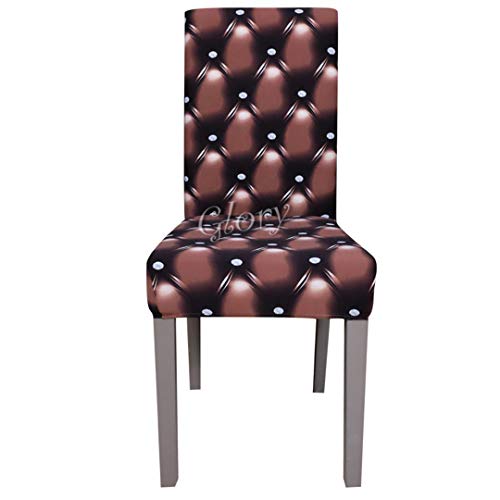 Z&ZIPASER 4/5/6 Pieces Printing Chair Cover Spandex Wedding Chair Covers Dining Room Banquet Weddings Home Hotel New Year Color 38 4 pieces set