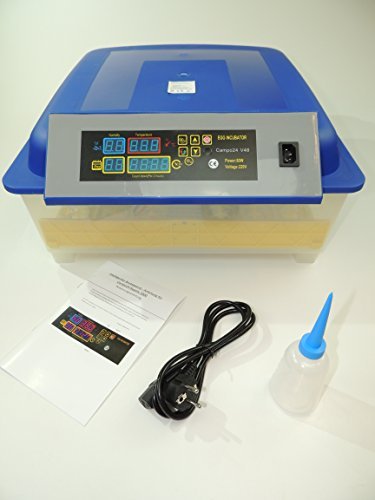 Campo24 V48+2 + Zubehör Motorbrüter für 48 Eier Inkubator vollautomatischer Motorbrüter Incubator