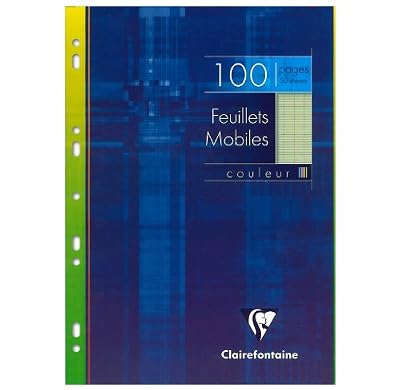 Clairefontaine - Feuillets mobiles Vert - 21 x 29,7 cm - 100 pages