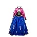 Produktbild D'amelie Eiskönigin Prinzessin Kostüm Kinder Glanz Kleid Mädchen Weihnachten Verkleidung Karneval Party Halloween Fest