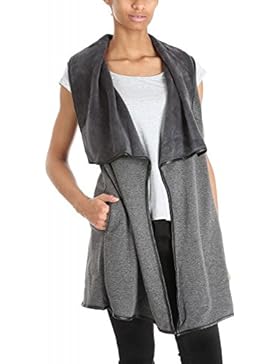 By Swan-Gilet in bi-materiale morbido Guinose senza maniche