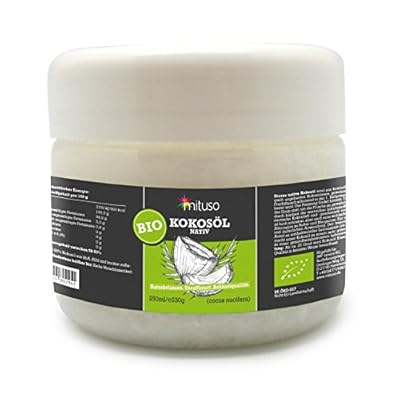 mituso Bio Kokosöl, 100% nativ & kaltgepresst, 1er Pack (1 x 250 ml) in Dose