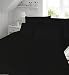 Produktbild Thermo Biber Spannbetttuch 100% Gebürstete Baumwolle Sheepworld, Bettlaken, komplett-Bettlaken-Set mit passenden Kissenbezügen, schwarz, Double Complete Sheet Set