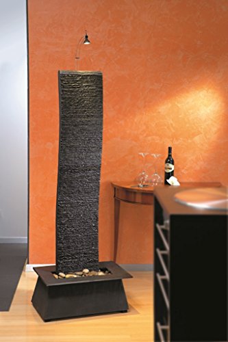 Seliger Echtsteinwasserwand Bao, Mehrfarbig, 167 x 58 x 38 cm - 2