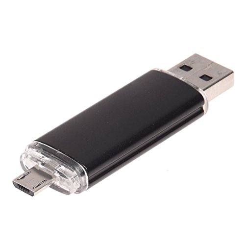 SODIAL(R) Azionamento dell'istantaneo del USB di memoria 32GB OTG + mini per il taccuino nero