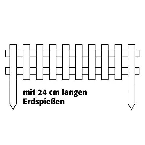 Beetzaun Bauerngarten, 2er-Set, natur - 2