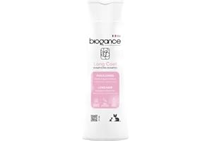 Biogance - Shampooing Poils Longs - Long Coat - 150 ML - Produit hygiène pour Chat - à Base d’Huile de jojoba, d’Evening Primrose, d’inuline