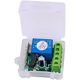 Sessleger RF r&ouml;le alıcısı, 12 V DC 1 CH uzaktan kumanda anahtarı, kablosuz, evrensel, 433 MHz d&uuml;ğme mod&uuml;l&uuml;, verici, DIY kiti
