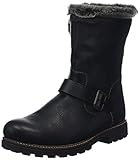 Echtes Leder Remonte Damen D7481 Schneestiefel, Schwarz (Schwarz/Sigaro 01), 41 EU