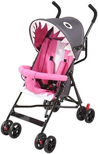 FFJTS Stroller Summer Ultra Light Baby Carriage Portable Sit Reclining Umbrella Cart Folding Easy To Carry Baby Pram,Pink