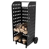 TecTake® Holzwagen Kaminholzwagen Kaminholzkorb - 3