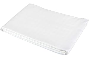 TextilDepot24 Prześcieradło na łóżko, gładkie prześcieradło, białe, 100% bawełny 160 x 280 cm biały