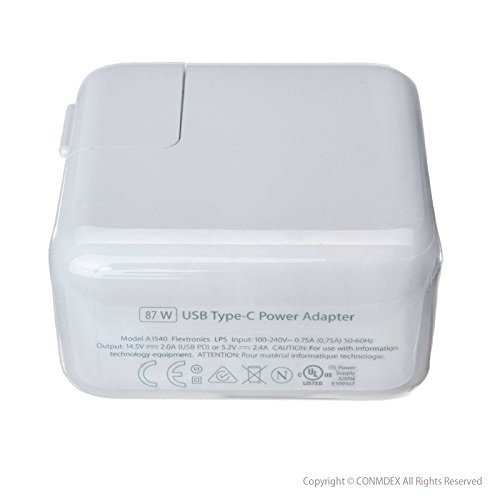 CONMDEX 87W MacBook USB-C Netzteil Ersatz für MacBook Pro 12 „/ MacBook Pro 15 Zoll Laptop Ladegerät mit USB-C Ladekabel (2m) - 2