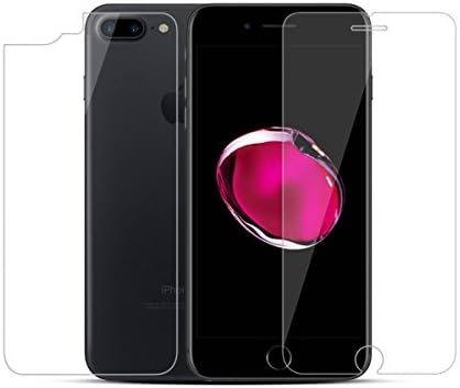 Front and Back Screen Protector For iPhone 8/7, 8/7 Plus, 6s. 6s Plus &amp; 5 - Front + Back Rear [9H Hardness 0.26 mm 2.5D] Premium Ultra-Clear Anti Scratch/Bubble Free Tempered Glass Case Cover (For iPhone 8)