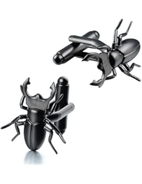 hawson Gun vergoldet Beetle Design Metall Insekten Manschette Link Herren Shirts Beste Geschenk für Party