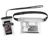 Wasserdichte Taschen trockentasche wasserdichter Beutel strandtasche Bauchtasche zum Bootfahren Kajak Kanu Angeln Rafting Schwimmen Segeln Skifahren Snowboarden mit wasserdichten Handyhülle (Durchlässig) -