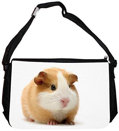 Preisvergleich Produktbild Schultertasche Messenger Bag Tragetasche Umhängetasche - Motiv: Meerschweinchen - 03