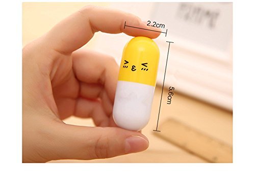 JUNGEN Kugelschreiber niedlich Ausdruck Pille Perle Stift Schüler Schreibwaren teleskopischen Stift Kunststoff Stift 6 Stück - 9