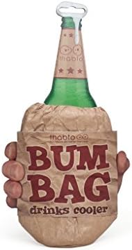 Bum Bag, Brown Paper Bag Drinks Cooler for Cans and Bottles of Beer or Water by THABTO