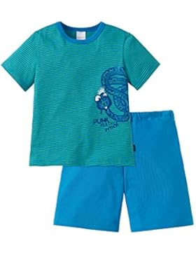 Schiesser Jungen Schlafanzug kurz 152237 in Blau (813-aquarium)