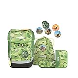 Außentasche(n): Ja Ergobag Cubo Schulranzen Grundschule Set 40 cm 5-TLG Bäranusaurus Rex 2017/18