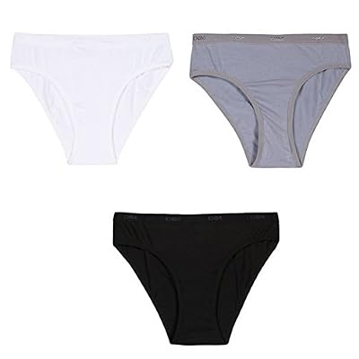 Dim 6k65300-ra - Culotte - Lot de 3 - Fille - Multicolore (Blanc/gris/noir) - 8 ans