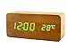 Produktbild Wooden Digital LED Wecker Zeit Despertador Sound Control USB / AAA Temperaturanzeige Elektronische Dekor Desktop Tischuhr , 3