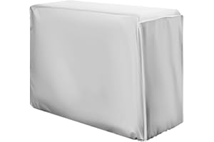 MEMOFYND 1 sztuka, 80 x 28 x 54 cm, zewnętrzna osłona klimatyzacji, osłona klimatyzacji, pyłoszczelna, wodoszczelna, nierdzewna, odporna na starzenie (srebrna)