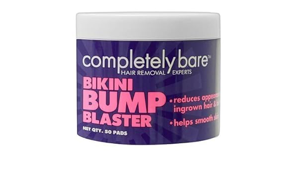Bikini Bump Blaster For Ingrown Hairs 50 Pads By Completely Bare