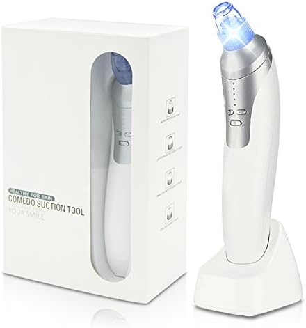 Blackhead Remover, Rechargeable Electric Facial Pore Cleanser Vacuum Suction Machine Comedone Acne Extractor Whitehead Removal Tool Zit Popping Kit, By Trehai ( Unisex)