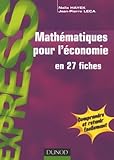 Image de Mathématiques pour l'économie : 27 fiches
