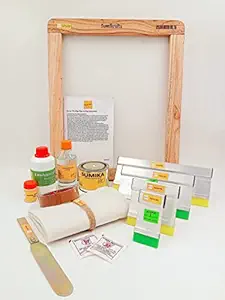 Sumikrafts Screen Printing Kit: Sumika Vinysheen Ink White 250gm+Screen Frame Large 12