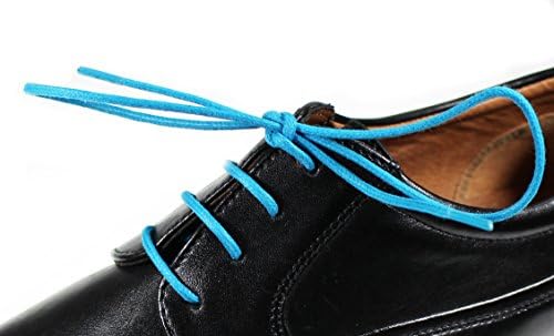 Waxed colored Shoelaces | High-quality round and colourful | 100% Cotton | Tear-resistant waxed bootlaces for leather shoes | 80cm Length Ø 2.5cm | Set of 3 pairs