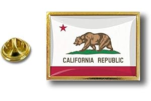 AKACHAFACTORY Akacha Spilla Pin pin's Spille spilletta Bandiera Badge USA Americana California