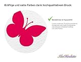 I-love-Wandtattoo WAS-10074 Kinderzimmer Wandsticker Set A4 „Pinke Schmetterlinge für Mädchen“ 20 Stück zum Kleben Wandtattoo Wandaufkleber Sticker Wanddeko - 2