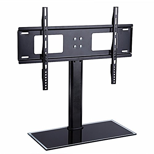 Ttap Parte Superior de Soporte TV Soporte Base de Mesa Universal para televisores LED y LCD de 32 a 55 Pulgadas Negro Altura Ajustable