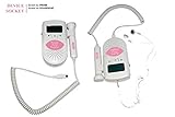 Jumper Medical JPD-100S6 Fetal Doppler, handgehaltenes Ultraschallgerät zum Hören und Überwachen der Baby-Herztöne, mit 3,0 MHz Sonde, CE, FDA, ISO Zertifizierung, mit hintergrundbeleuchtetem LCD-Display, 2 AA-Batterien, weiß-rosa Farbe. - 5