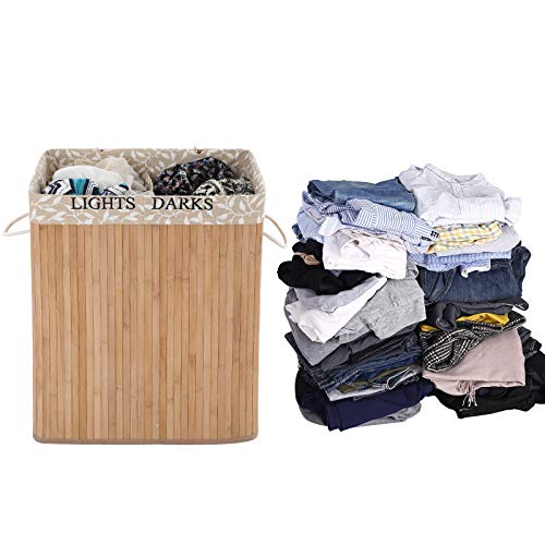 Cesto portabiancheria di grande capacità, cesto per vestiti sporchi, adatto per riporre e trasportare vestiti, 90 litri, bianco sporco, 38*79CM | Leroy Merlin