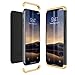 Produktbild CE-Link Kompatibel mit iPhone XS MAX Hülle Hardcase 3 in 1 Handyhülle 360 Grad Schutz Ultra Dünn Slim Hard Full Body Case Cover Backcover Schutzhülle Anti-Kratzer Bumper - Gold + Schwarz